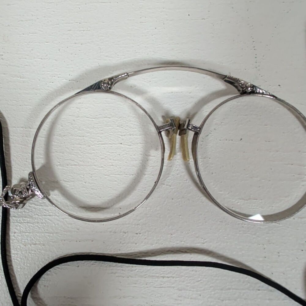 Antique 1/10 12K Gold Filled Folding Pince-Nez Lorgnette Spectacles  SNAPPY